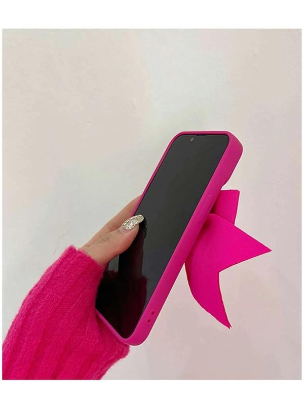 Kawaii Pink Neon Bow-Knot Decor Phone Case for Smartphones - Accessories