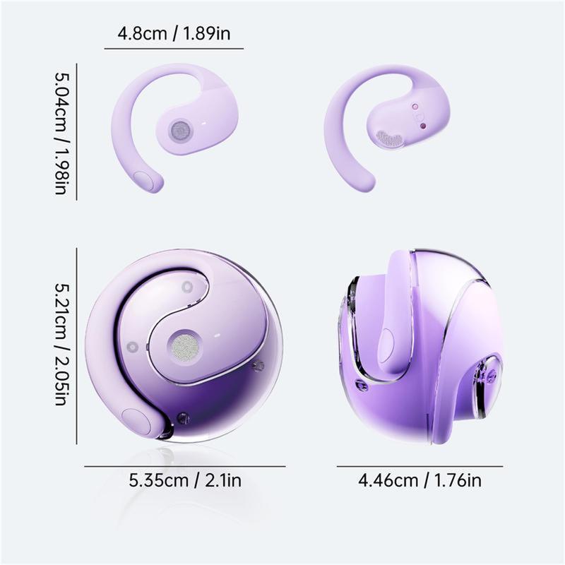 Ear-hanging Design Wireless Earphone for Summer Gift, Waterproof Bluetooth Compatible Headphone for PC Phone Tablet, TWS Stereo Sound Low Latency Wireless Earphone for Sports & Gaming, Summer Outdoor Earphone, Electronic Accessories