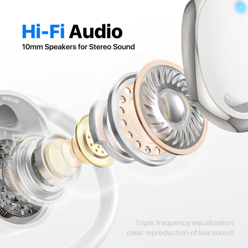 AI Language Translator Earbuds: 3-in-1 Translator Earphones 144 Languages & Accents and 8 Offline Translation Packs HD Sound Quality Long Battery Life, Ideal for Travel Business