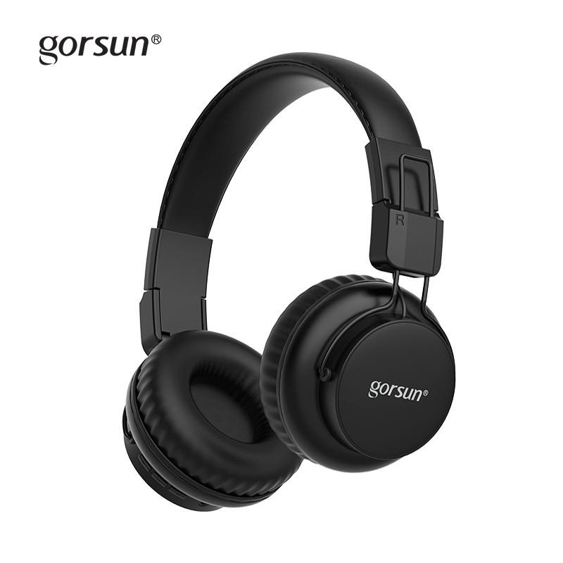 GorsunWireless headphones for fall, foldable gaming headphones with built-in wireless microphone, portable earbuds for home summer outdoors, bluetooth headphones for gaming and PC, headphones for gym, foldable electronic audio earbuds, back to school gift