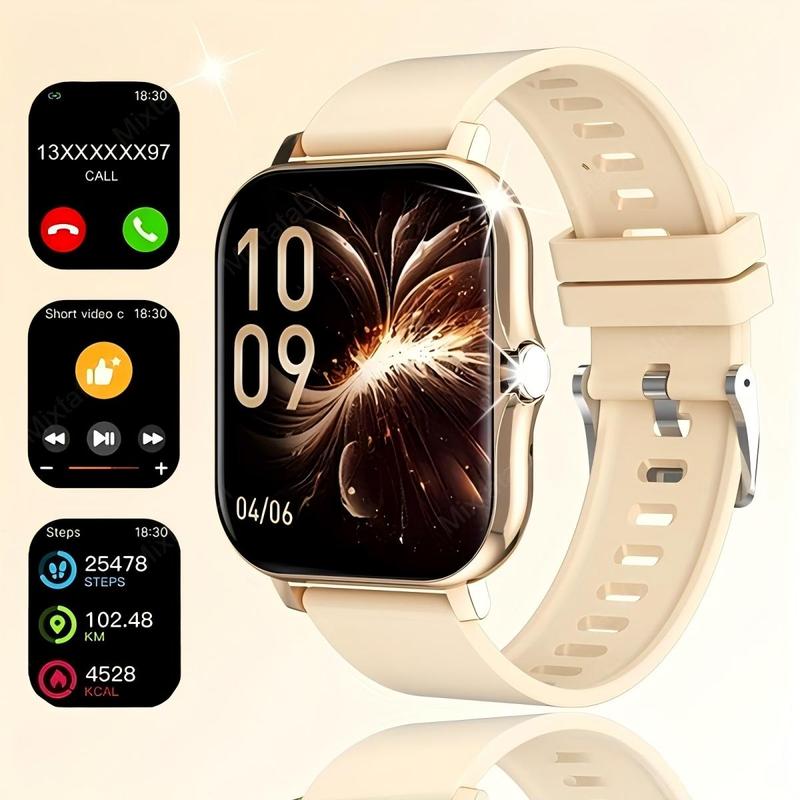 Smart watch, multifunctional smart watch, wireless call wireless music, message reminder, custom dial wallpaper and other functions, unisex, suitable for Android and iPhone phones.Christmas gifts, New Year gifts