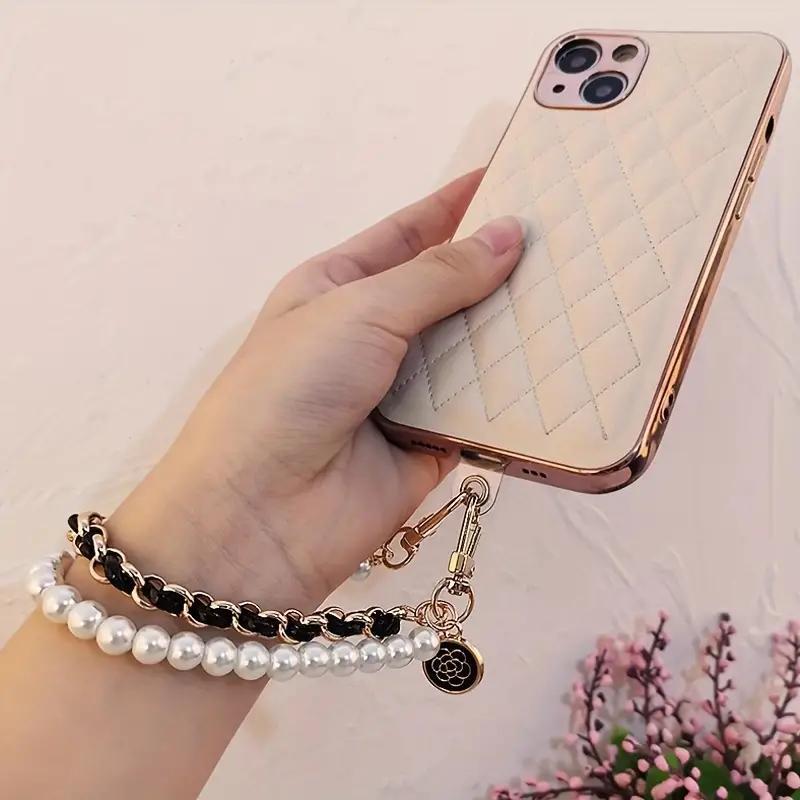 Fashion Faux Pearl Decorated Phone Chain, 3 Counts Anti-lost Phone Lanyard, Phone Strap for Women & Girls, Fashion Phone Accessories