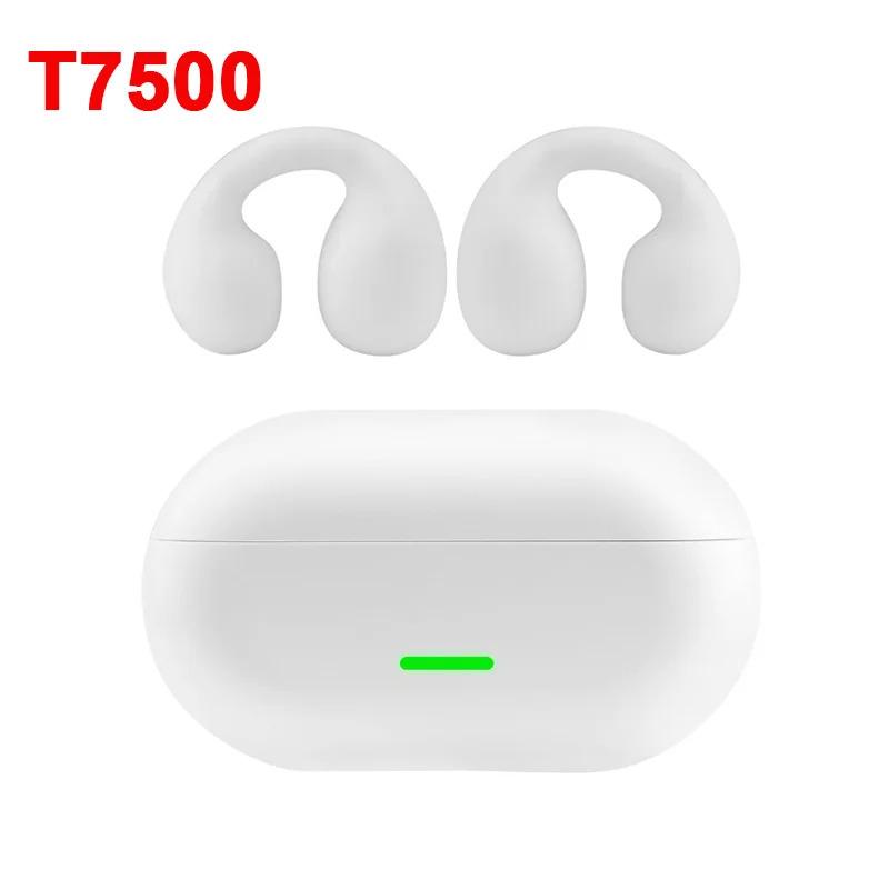 Bluetooth Headset 5.3 Wireless Bone Conduction Headphones Clip Ear Music Noise Canceling HD Call Sports Gaming Earphone