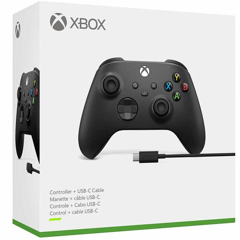 Microsoft Xbox Wireless Controller with USB-C Cable for PC - Carbon Black - 1V8-00001