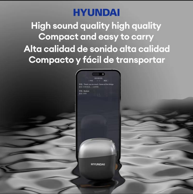 HYUNDAI Space-Y3PRO OWS AI Translation Wireless Bluetooth Earphones Support 75 Languages Translation Support Playing Music Phone Calls Headphones & Meeting Summary Earbuds