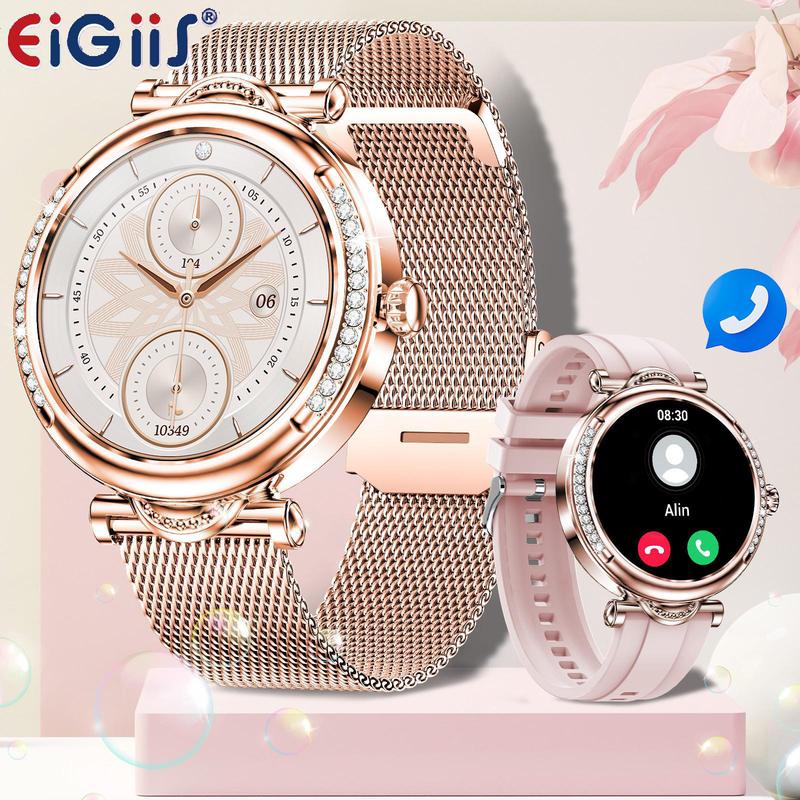 EIGIIS 2024 NEW CF32 Women's Smart Watch Wireless Calling 1.27-Inch Ips Screen IP67 Waterproof Long Life Battery