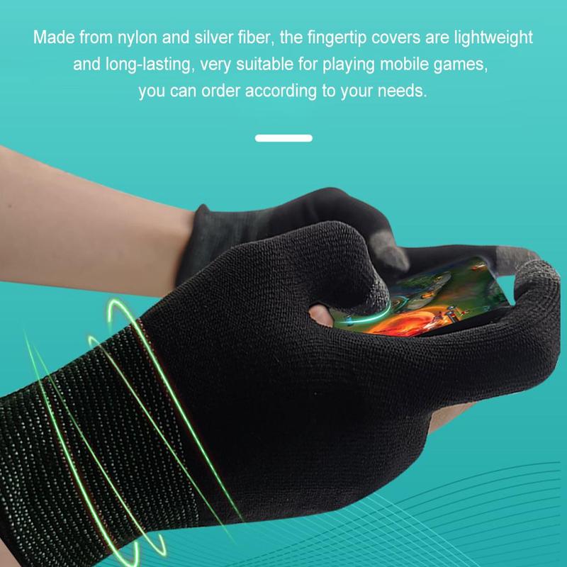 Breathable & Sweat-proof Game Gloves, 1 Pair Two-finger Game Touch Screen Gloves, Universal Game Accessories for Men & Women