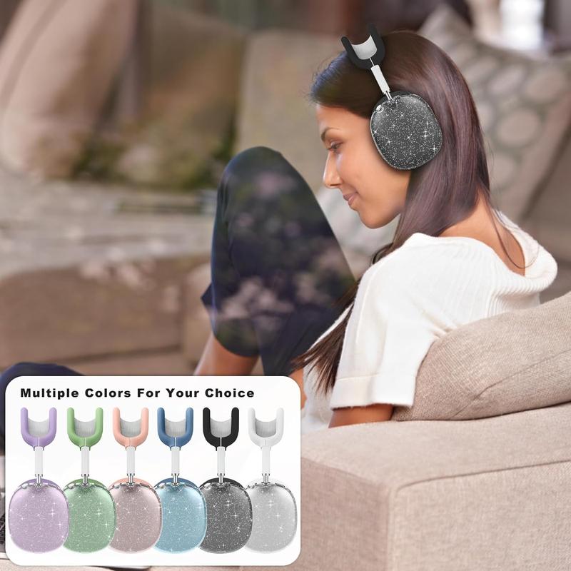 for AirPods Max case Cover,Anti-Scratch Ear Pad Case Cover Ear Cups Cover Headband Cover for AirPods Max. Clear Soft TPU and Silicone,Skin Scratch Proof.