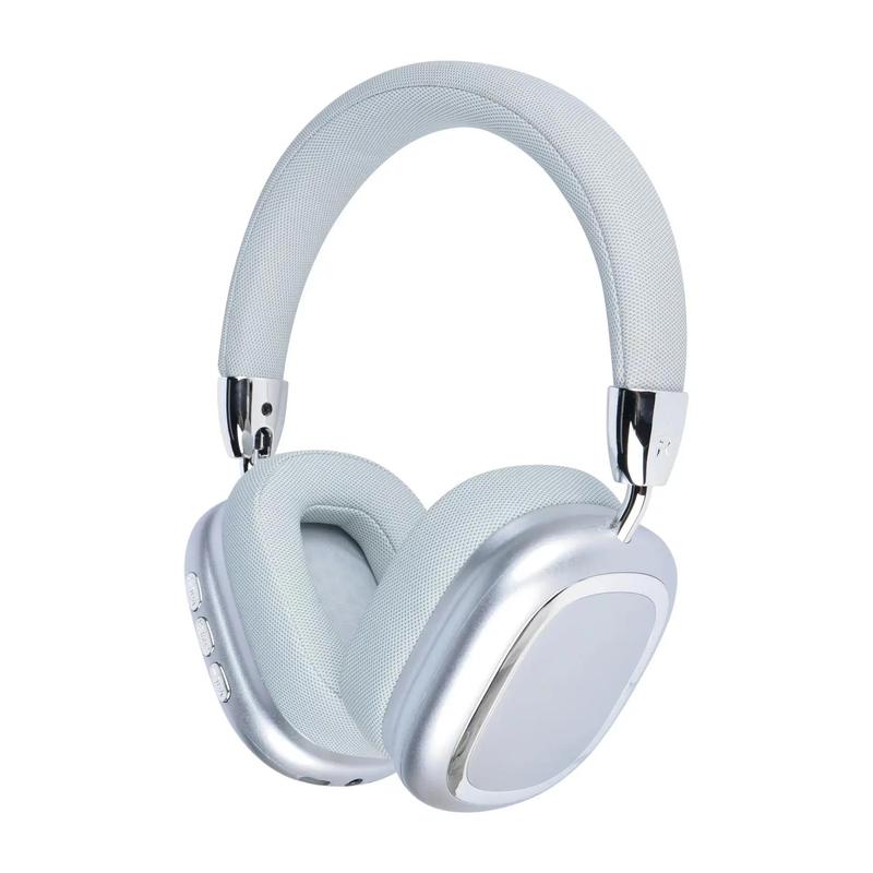 Portable Foldable Wireless Headphone, Over-ear Design Headphone with Microphone, Noise Cancelling Headphone for Gaming, Sports, Office