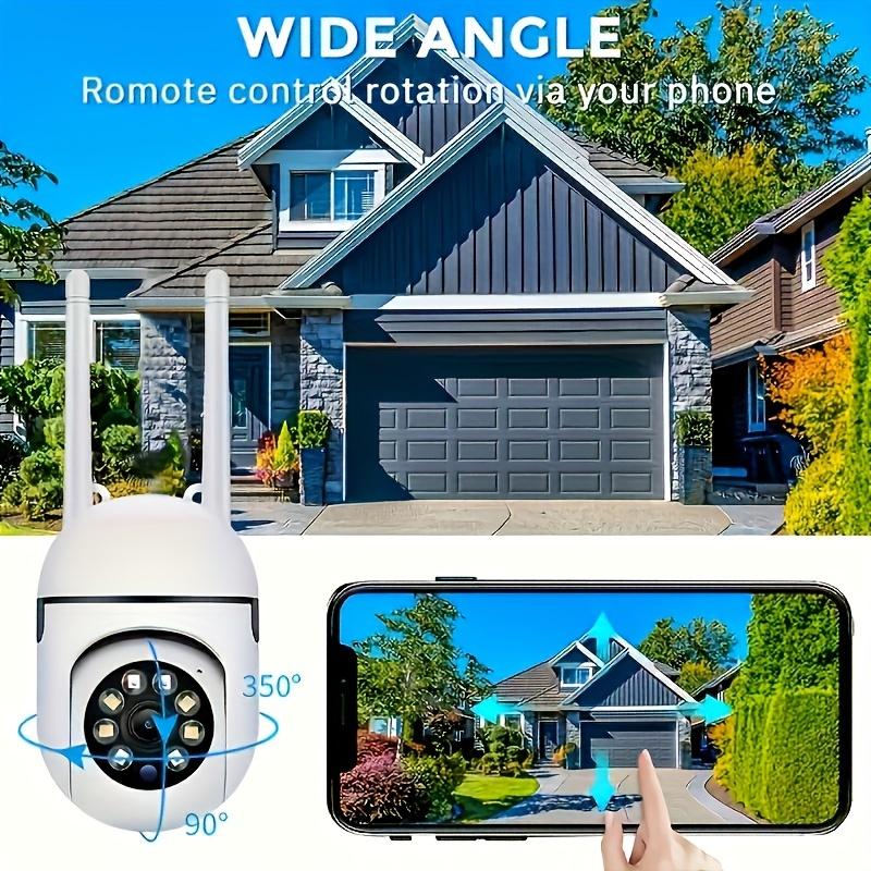 2-Pack 1080p HD Wireless Security Camera, Pan Tilt Zoom, 2-Way Audio, Color Night Vision, Motion Detection, Remote Viewing via Wi-Fi, USB Powered, Plastic, No Battery or Remote - Indoor Outdoor Surveillance System