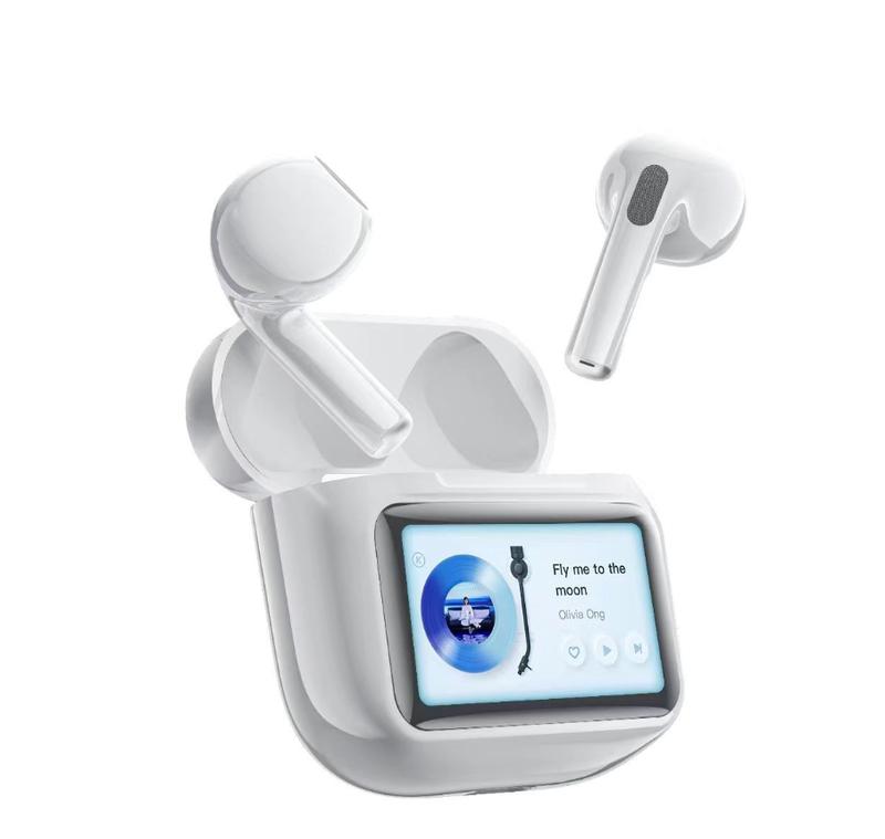 W12 Bluetooth touchscreen headset Multi-function earplugs ANC active noise reduction TWS 32H super long battery life