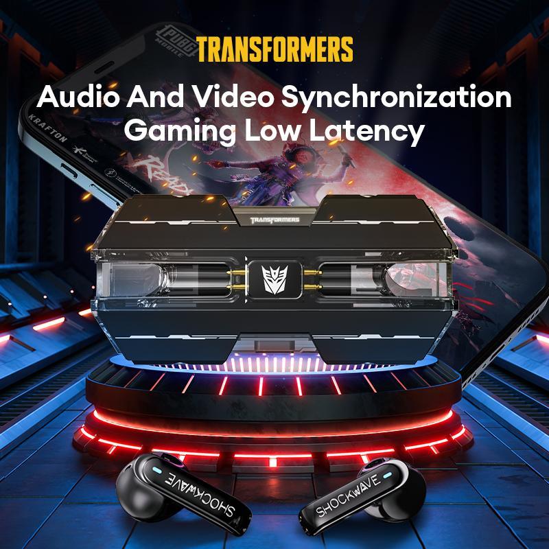 Transformers TF-T01 Wireless Headset, In-ear Deign Low Latency Headset, TWS Wireless HiFi Stereo Headset with Microphone, Stocking Fillers Gift