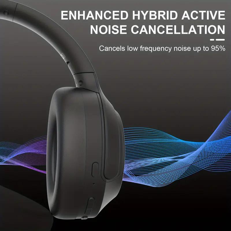 Wireless Noise Cancelling Headphone, 1 Count Over-ear Design Headphone with Deep Bass & Clear Call, Comfortable Headset for Gaming, Sports, Office