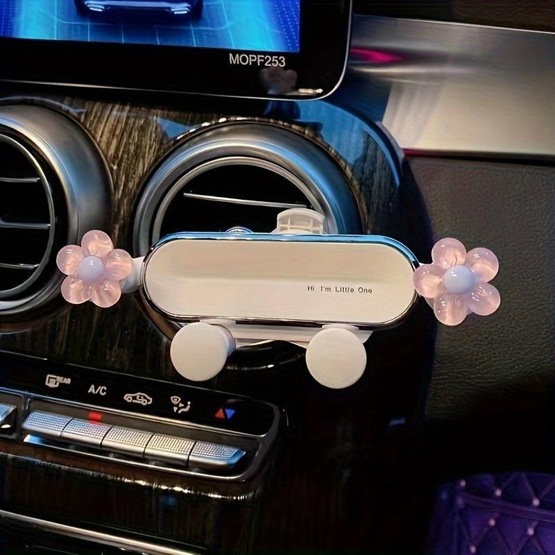 Cute Flower Design Car Phone Holder, Creative Car Phone Navigation for Air Outlet, Universal Car Interior Accessories for Women & Girls