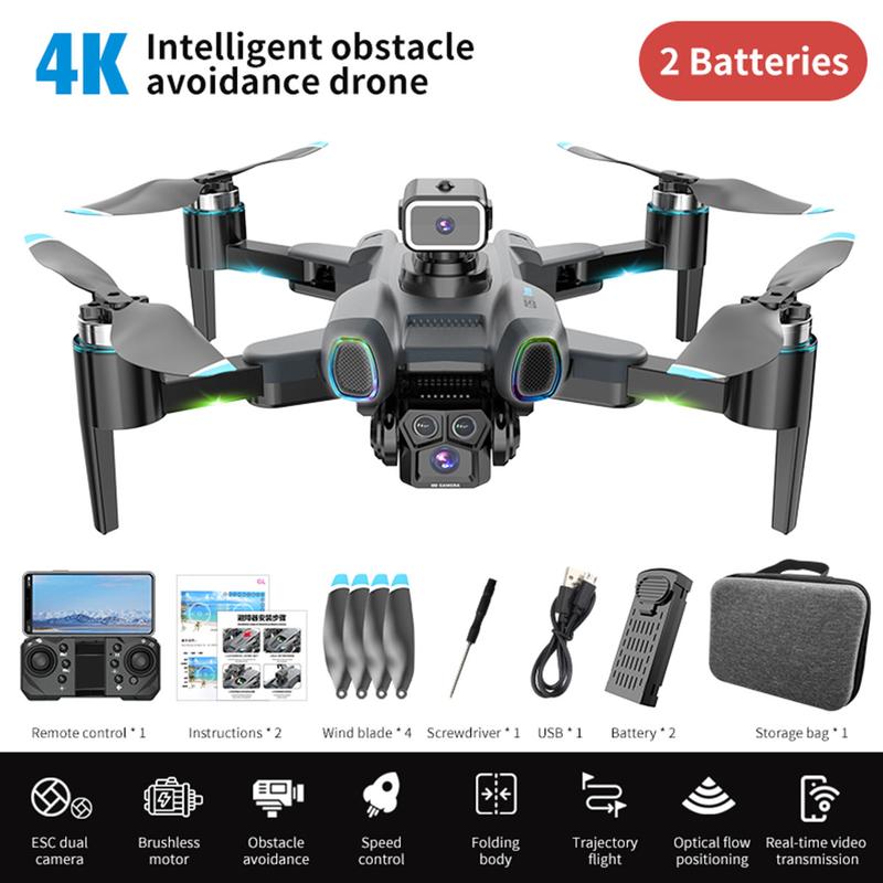 CS15 FPV Brushless Drone With 4K HD Camera WiFi RC Quadcopter Obstacle Avoidance Accessories Portable
