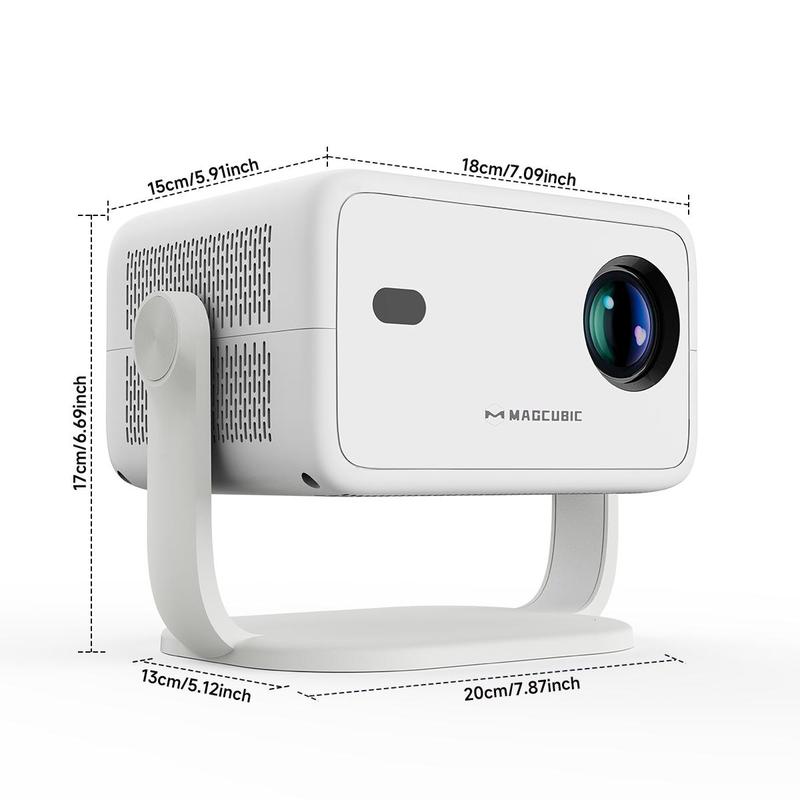 Magcubic 1080P Auto Focus & Keystone Correction Projector, Portable Voice Home Theater Projector, Smart Projector for Home Office