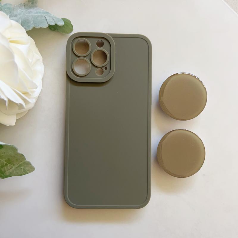 Fashion Matting TPU iPhone Case with stand for iPhone 16 15 14 13 12 11 Pro Max XR XS Case Accessories Devices with airbag holder, simple and fashionable design