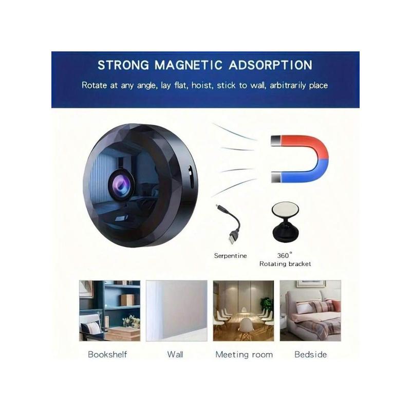 Mini WiFi Surveillance Camera, 2.4G WiFi Monitor Night Vision Motion Detection Camera, Family Security Camera, Monitoring Wide-Angle Detection IP Camera