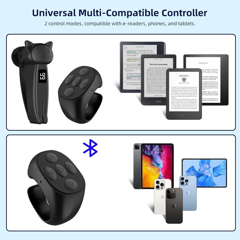 Smartphone Auto Tapping Device, Finger Continuous Tapper, Kindle Paperwhite Oasis Remote Page Turner Bluetooth Controller