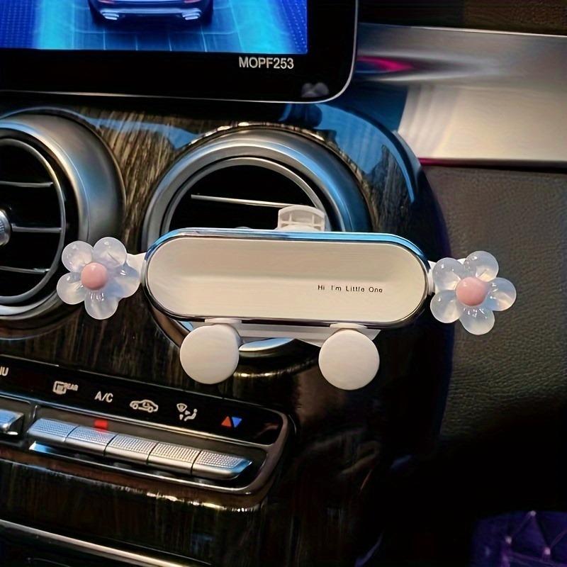 Cute Flower Design Car Phone Holder, Creative Car Phone Navigation for Air Outlet, Universal Car Interior Accessories for Women & Girls