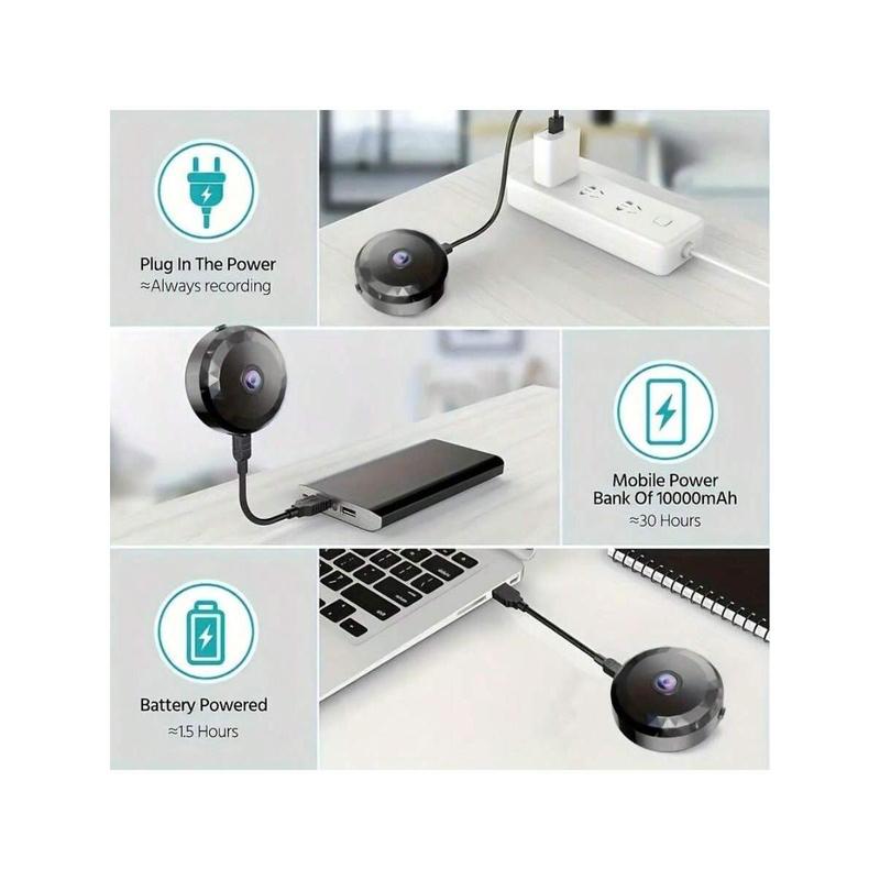 Mini WiFi Surveillance Camera, 2.4G WiFi Monitor Night Vision Motion Detection Camera, Family Security Camera, Monitoring Wide-Angle Detection IP Camera