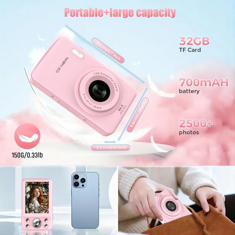 Kids Camera Instant Print, Christmas Birthday Gifts for Kids Age 3-12, Selfie Digital Camera with 1080P Videos,Toddler Portable Travel Camera Toy for 4 5 6 7 8 9 Year Old Boys Girls