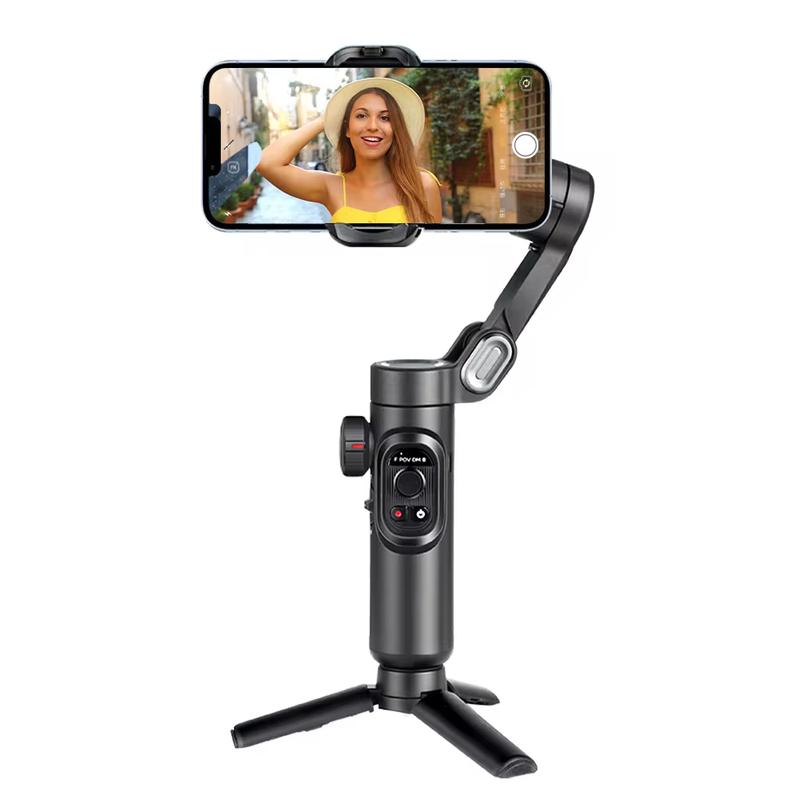 AOCHUAN 3-Axis Handheld Gimbal Stabilizer for Smartphone with Fill Light for Iphone Android Face Tracking Tiktok Vlog Smart XE Does not apply