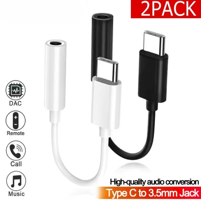 10pcs-USB Type C to 3.5mm Earphone Adapter DAC Digital Jack Aux Audio Headset