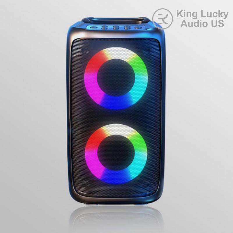 AM-2301 3D Surround Sound Bluetooth Speaker, High Quality Sound, Wireless Connectivity Audio Compact,  Wireless Bluetooth Speaker, Outdoor Wireless Speaker, Bluetooth Speaker with RGB Breathing Light, 3D Stereo Surround Sound Speaker