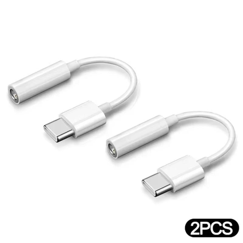 10pcs-USB Type C to 3.5mm Earphone Adapter DAC Digital Jack Aux Audio Headset