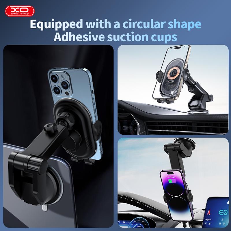 Wireless car charger, 15W Fast charging auto clamp car charger Phone stand for iPhone 15 14 13 12 11 Pro Max Xs, Samsung Galaxy S24 Ultra S23 S22 S21+ Note 20 etc