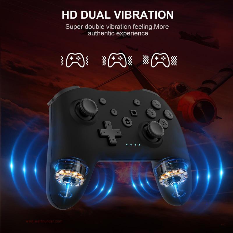 Wireless Gaming Controller for Nintendo Switch PC PS3 TV, Bluetooth Game Console Gamepad with 6-axis Gyroscope, Dual Vibration Joystick Game Controller, Gaming Console Accessories, Gifts for Boyfriend