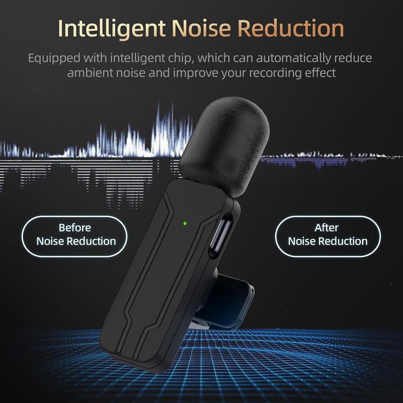 Lavailer Microphone for , Android, Camera, iPad, USB C, 3 in 1 Professional Mini Microphone with Intelligent Noise Reduction,  Mic for Video Recording, Vlog,