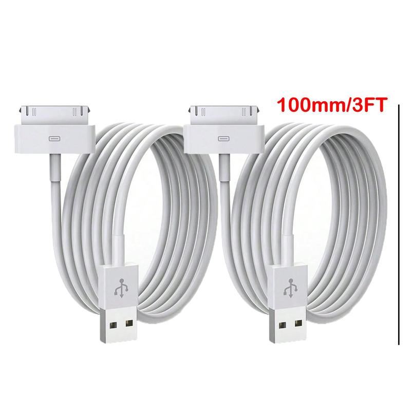 30 Pin to USB Cable, 5W 3FT USB Cable, USB Sync & Charging Cord Compatible with iPhone 4 4S 3G 3GS i-Pad 1 2 3 iPod Touch iPod Nano iPod Classic