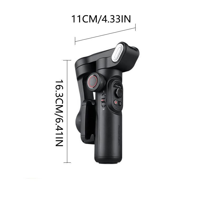 3-axis Smartphone Gimbal Stabilizer, Foldable Phone Gimbal Stabilizer with Focus Wheel, Camera Accessories for Outdoor Sports, Party