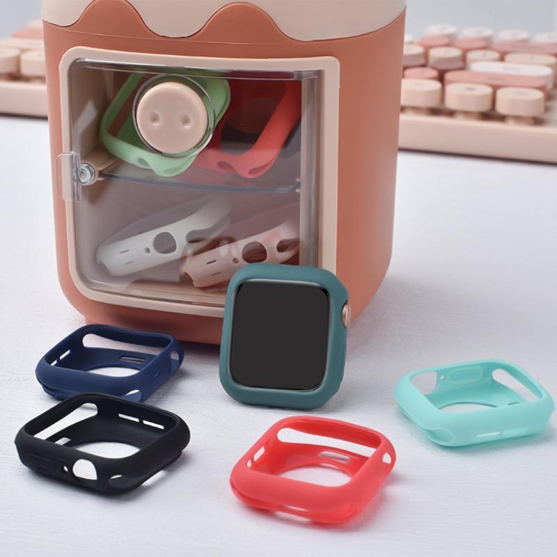 Soft Silicone Watch Case, Watch Protective Case (1 count), Wearable Accessories Compatible with Apple Watch 38mm 40mm 41mm