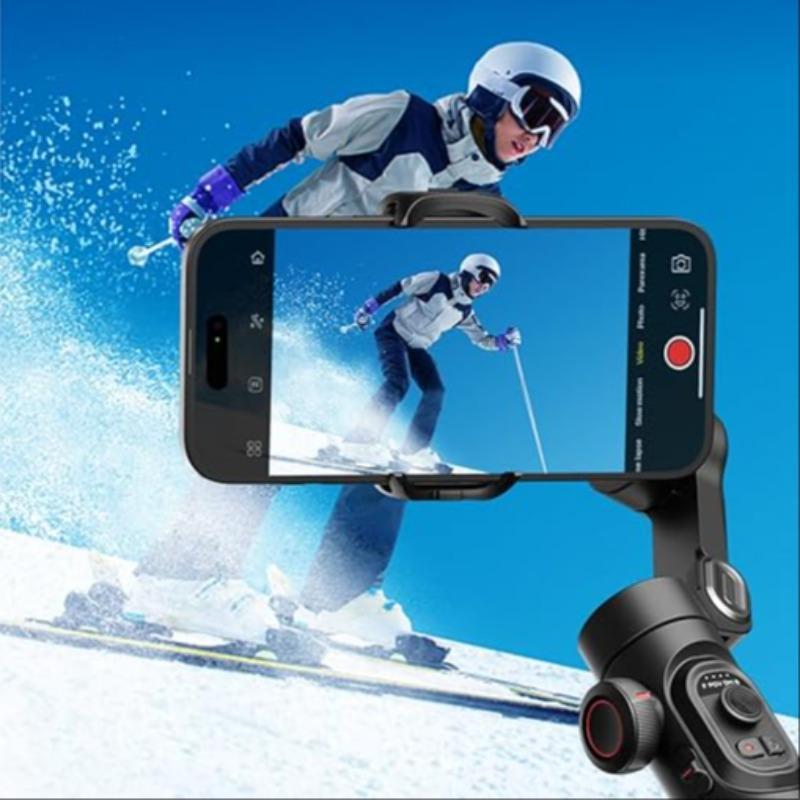 3-axis Smartphone Gimbal Stabilizer, Foldable Phone Gimbal Stabilizer with Focus Wheel, Camera Accessories for Outdoor Sports, Party