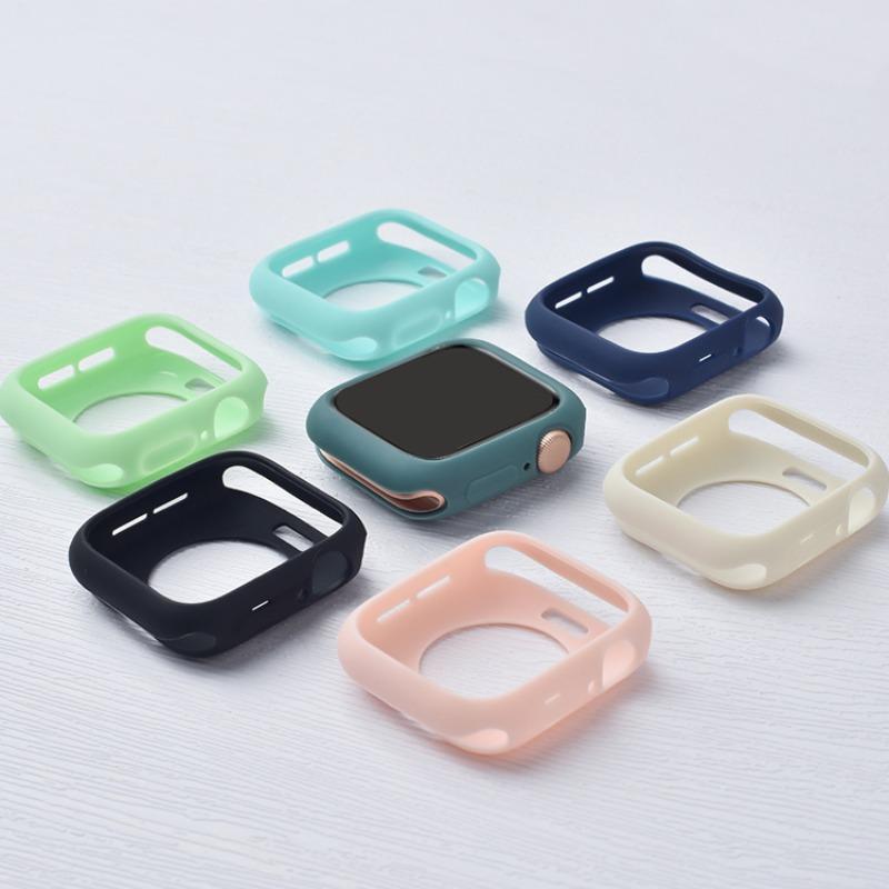 Soft Silicone Watch Case, Watch Protective Case (1 count), Wearable Accessories Compatible with Apple Watch 38mm 40mm 41mm