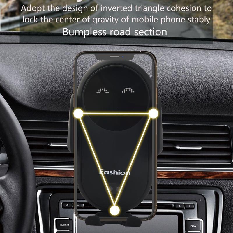 Durable & Rotatable Phone Holder for Car, Wireless Charging Function Car Phone Holder, Touch Unlock Car Navigation Bracket, Universal Car Accessories