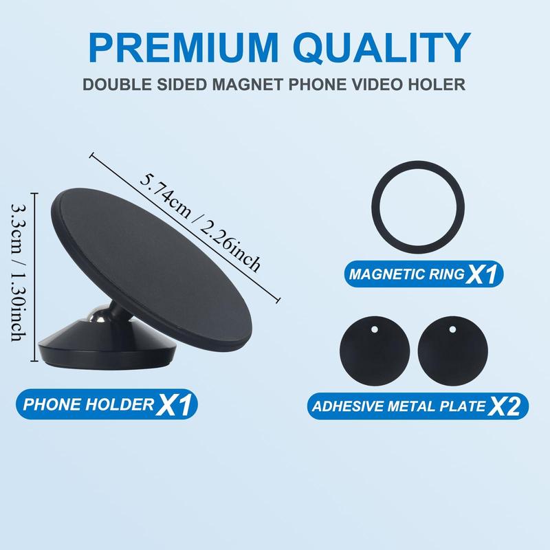 Magnetic Phone Holder, Round Magnetic Phone Holder, Car Mount Phone Holder, Phone Accessories for Home Gym