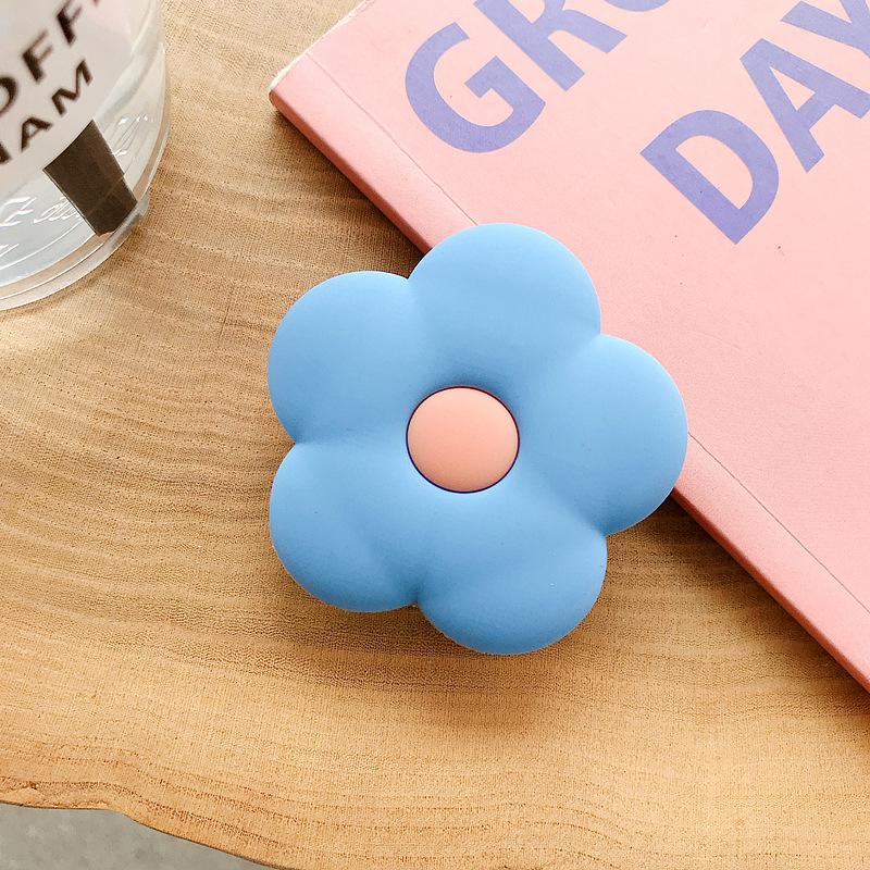 Ins Cute Colorful Flowers Foldable Mobile Phone Stand Holder Finger Ring Grip Bracket For iPhone 14 Pro Max Samsung A54 Xiaomi