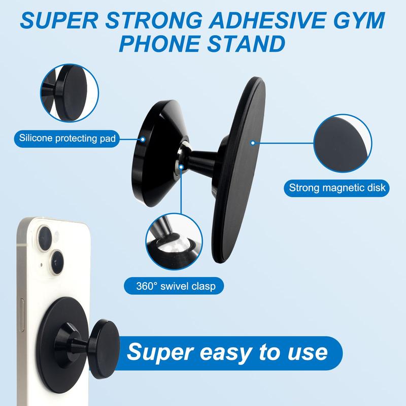 Magnetic Phone Holder, Round Magnetic Phone Holder, Car Mount Phone Holder, Phone Accessories for Home Gym