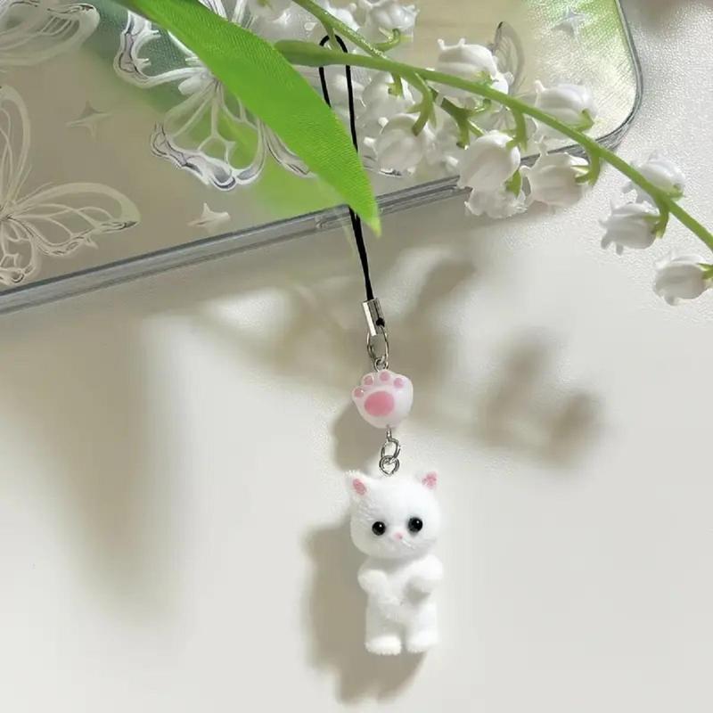 Cute Cat Design Phone Chain, Cute Phone Decorative Lanyard, Fashion Phone Charm for Women & Girls, Mobile Phone Decoration Accessories