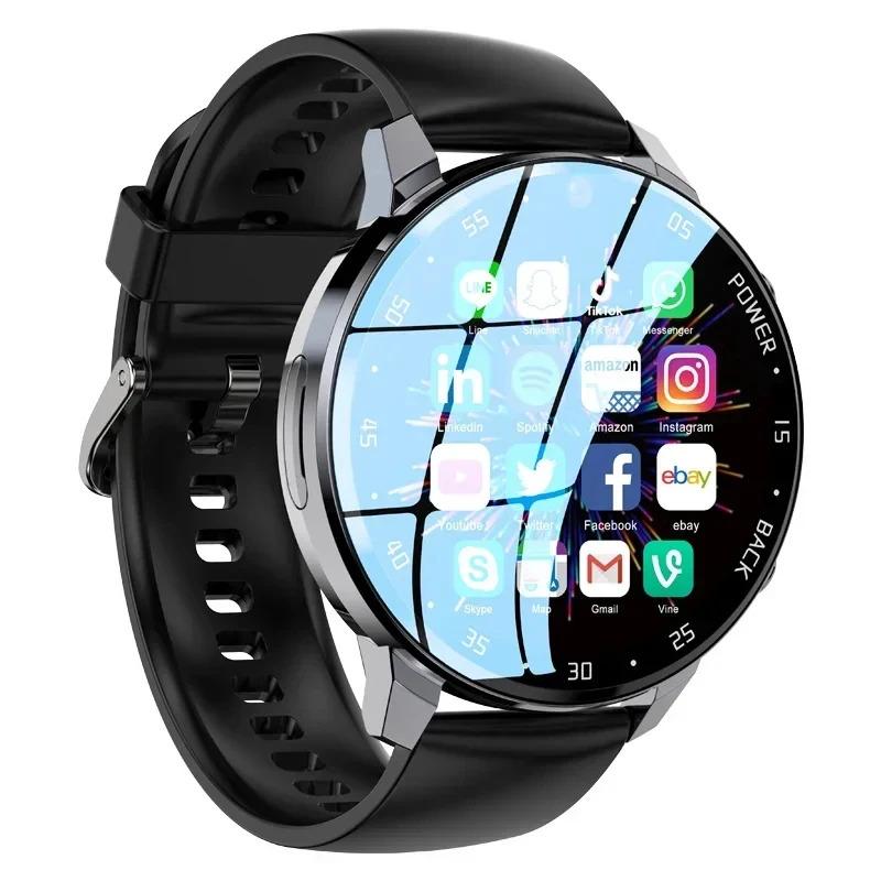 4G NEW Global Android Smartwatch Men Dual HD Camera Smart Watch Full Touch Screen Heartrate Waterproof 64G SIM Call smartwatches