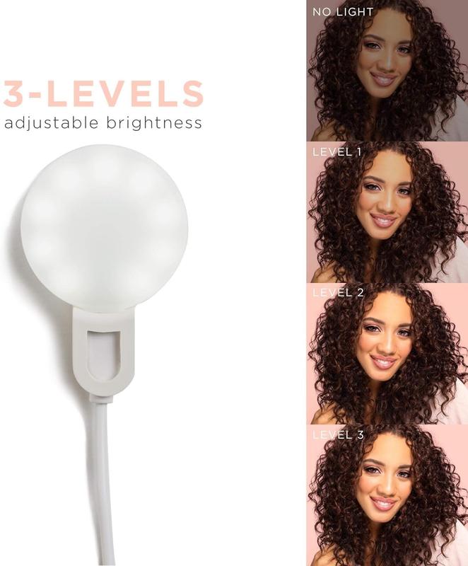 Mini Ring Light,  Small Clip On Ring Light,Portable LED Light for Phone, 3-Level Adjustable Brightness Selfie Light，Bring You Better Photos, Suitable for Laptops and Makeup - Suitable for Small and Adult, Portable Selfie Lights Accessories Cellphone