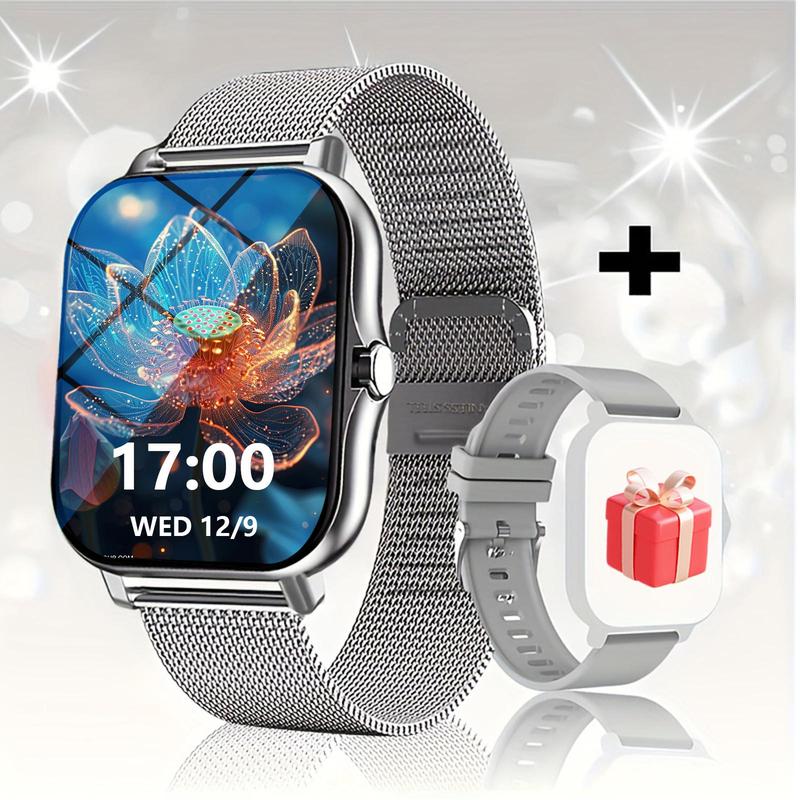 Multifunctional Smart Watch, Fashion Digital Watch with 2 Watch Band, Sports Watch with Multi-sport Mode for Women & Men, Suitable for Android and iPhone Phones