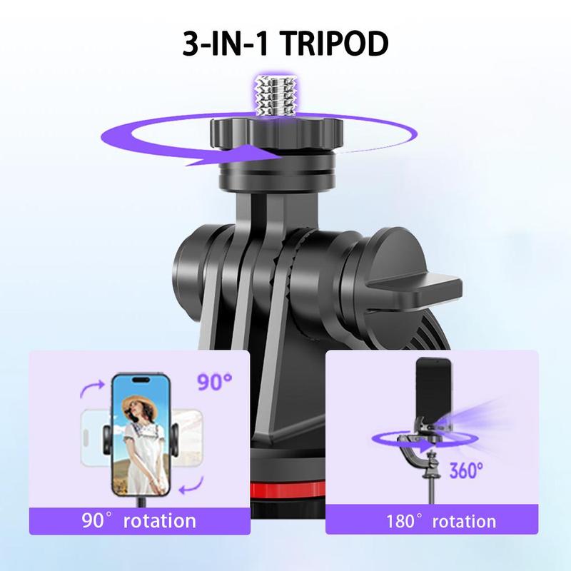 Foldable 3-axis Smart Gimbal, Smart Tracking Gesture Control Smart Face Tracking Tripod with Remote Control, Selfie Accessories for Mobile Phone & Digital Camera