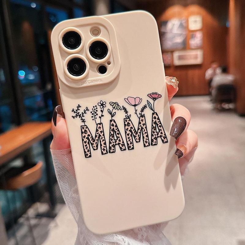 Fall Leopard-print Letter Pattern Phone Case, Anti-drop Cellphone Protective Case, All-inclusive Mobile Phone Cover for iPhone 11 12 13 14 15 Pro Max