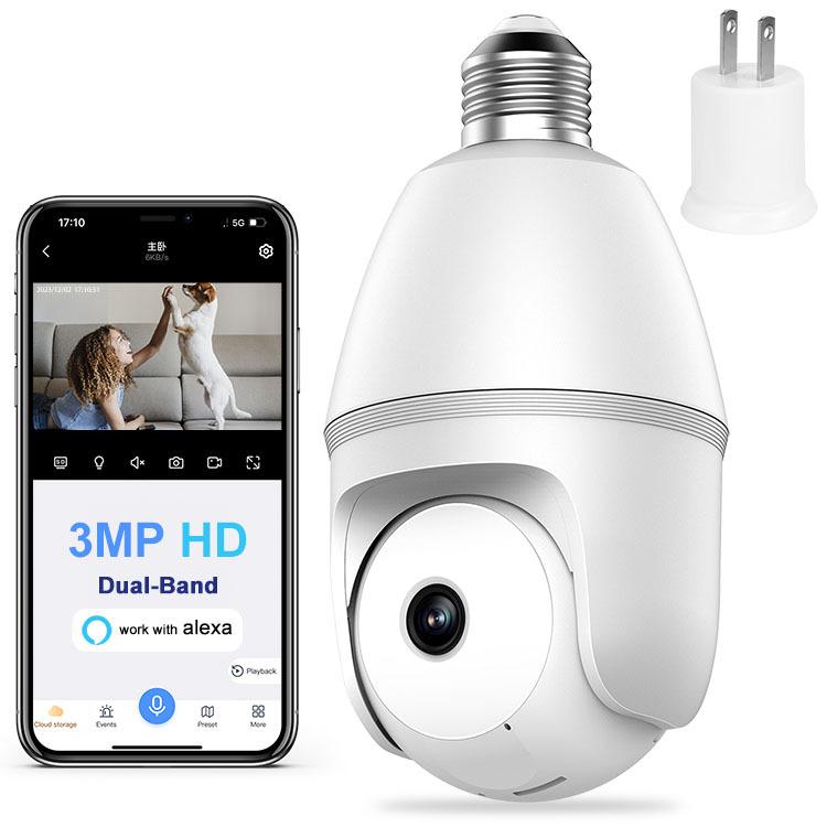 5G WiFi Security Camera with 2K Resolution, Color Night Vision & Human Detection