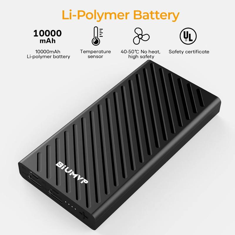 Heated Vest Battery Pack,10000mAh 5V 2A Power Bank Specially Designed for Heated Jacket, Heated Clothes,Heated Coat,Heated Pants.